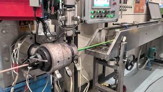 Двухцветный экструдер для проволоки 120 + 70 мм для производства кабеля